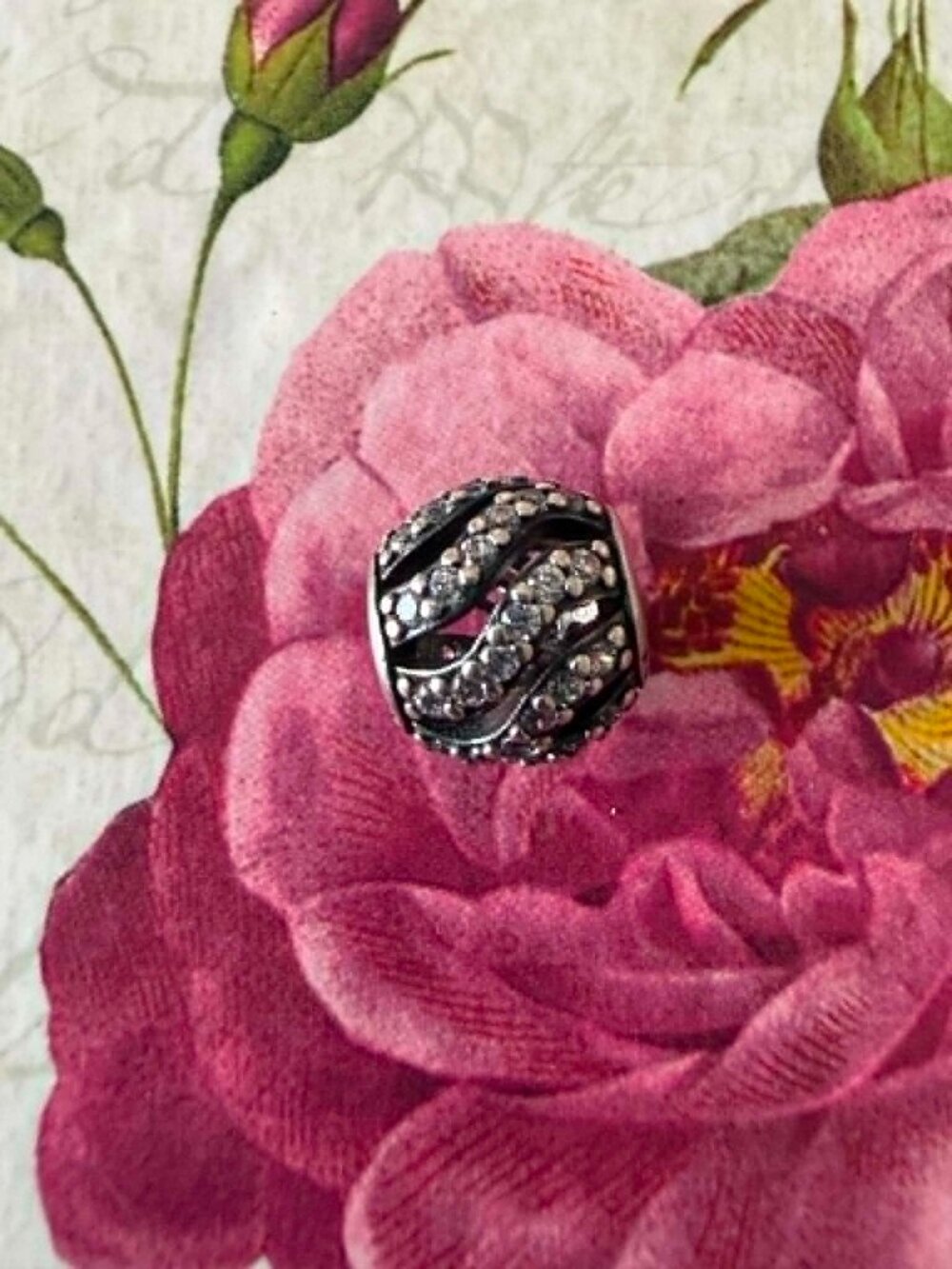 Authentic Pandora Winter Wisp Pave Charm #791197CZ